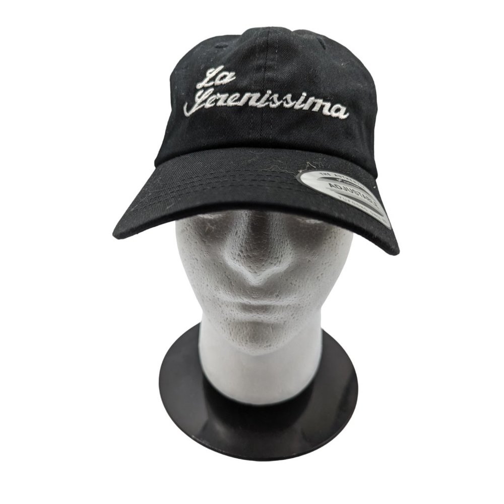 La Serenissima Venice Cotton Twill Black Adjustable Buckle Hat Yupoong